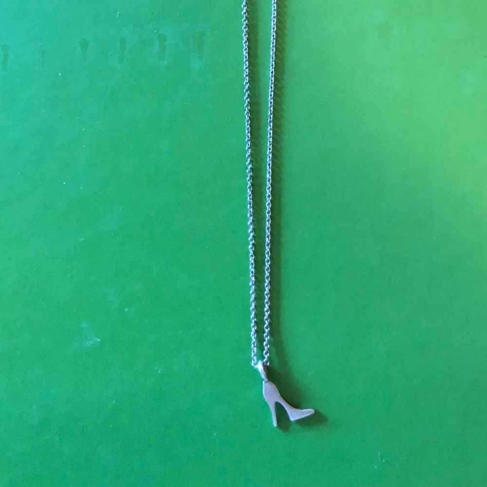 Sterling Pump necklace